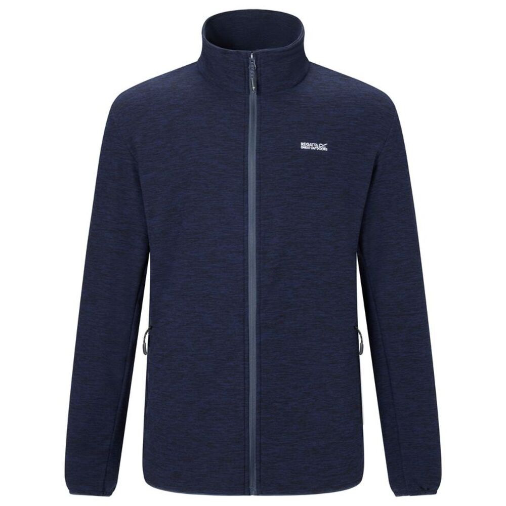Regatta Mens Harrow Full Zip Fleece Jacket / Navy Marl